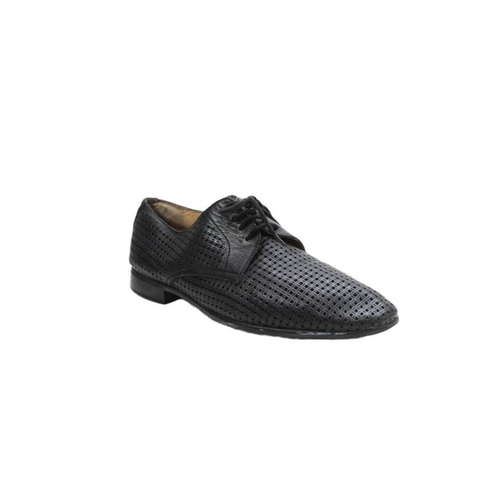 Neiman Marcus Mens Leather Lace Up Oxford Dress Shoes Black Size 9 D